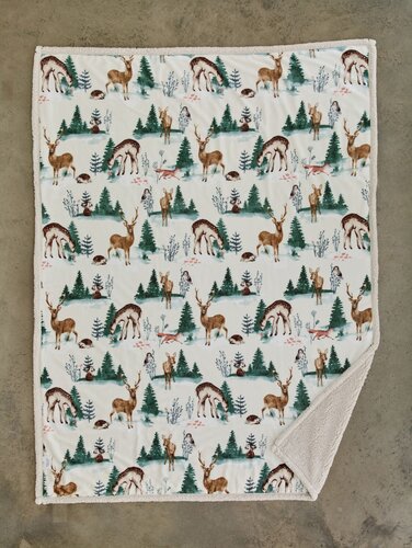 Throw Large Deer Cream 140x180cm - image 2