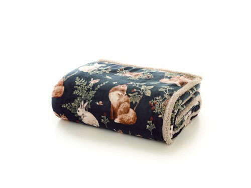 Throw Large Wood Navy 140x180cm - image 1