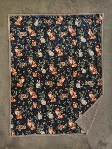 Throw Large Wood Navy 140x180cm - image 2
