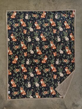 Throw Large Wood Navy 140x180cm - image 2