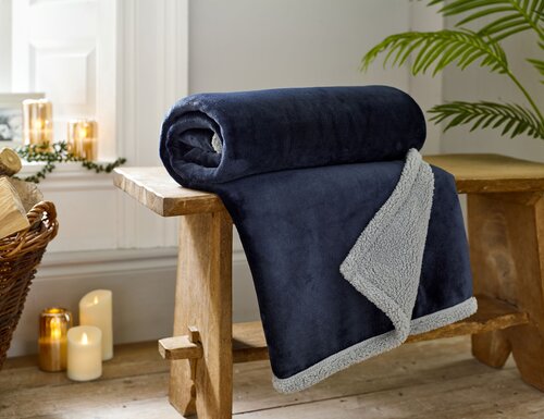 Throw Navy XL 150x200cm - image 1