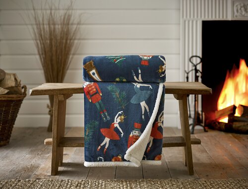 Throw Nutcracker Navy 125x150cm - image 1