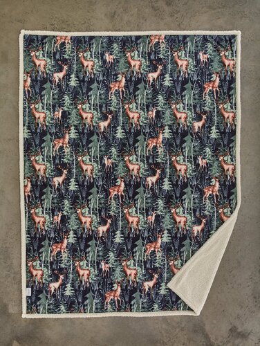 Throw Stag Navy 140x180cm - image 2