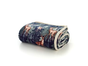 Throw Stag Navy 140x180cm - image 3