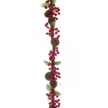 Gisela Graham Berry and Pine Cone Garland