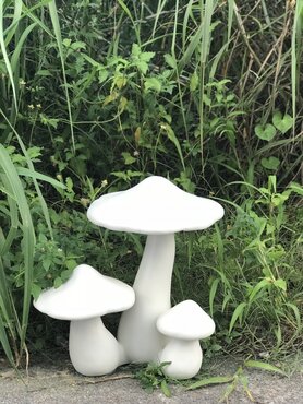 Toadstool Cluster Medium White