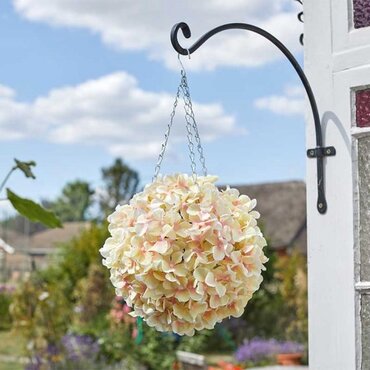 Faux Topiary Hydrangea Ball 30cm - image 1