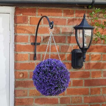 Faux Topiary Vivid Violet Ball 30cm - image 2