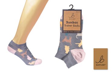 Trainer Socks Cat Silhouette