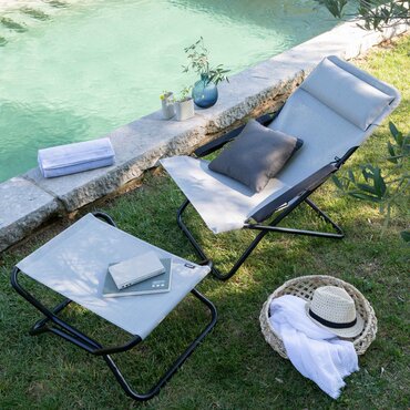 buy lafuma transabed galet DECKCHAIR