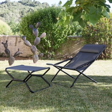 buy lafuma transabed duo obsidian sun lounger deckchair