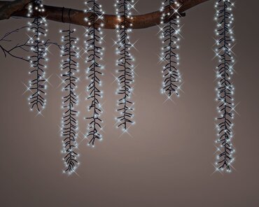 Tree Cascade Cluster Snowing Lights (Cool White, Black Cable) x480 (L31) - image 2