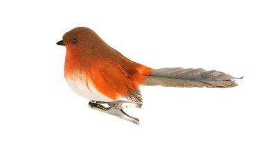 Clip On Feather Robin