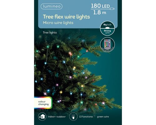 Tree Flex Wire Micro Lights (Colour Changing, Green Cable) x180 (L6) - image 2