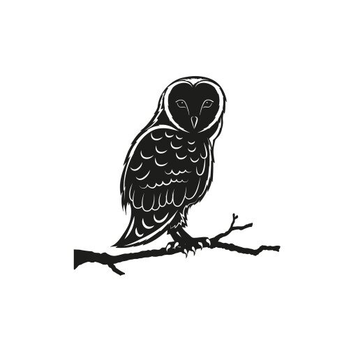 Tree Silhouette Metal Owl 30cm - image 2