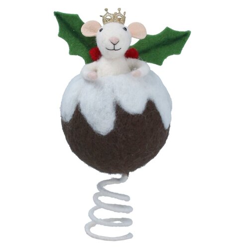 Tree Top Christmas Pudding with Mouse