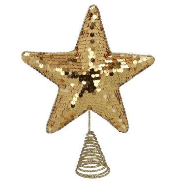 Tree Top Star Gold Sequin