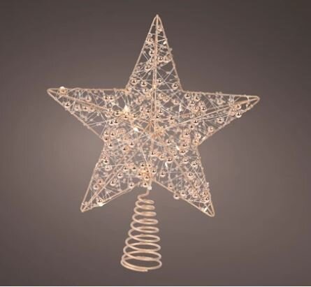 Tree Top Star Led Micro Gold 27cm