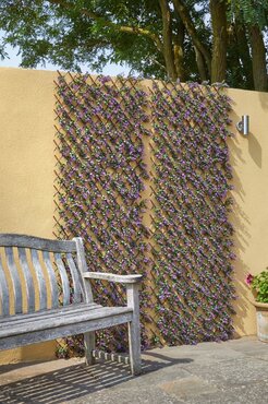 Faux Vivid Violet Trellis 180x60cm - image 2