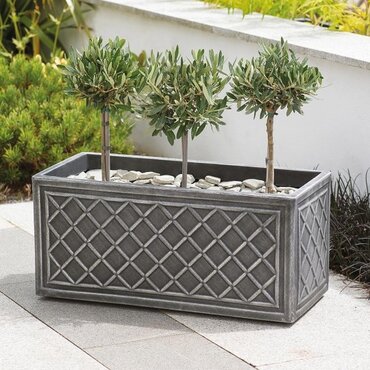 Trough Lead Effect Pewter 70cm - image 2