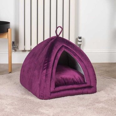 Velvet Cat Igloo Mulberry 40x40x35cm - image 2