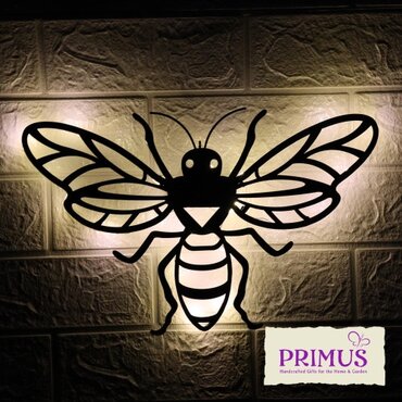 Wall Art Backlit Bee Solar - image 1