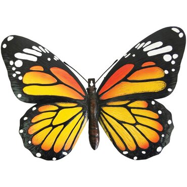 Wall Art Large Butterfly 3D Orange - image 1