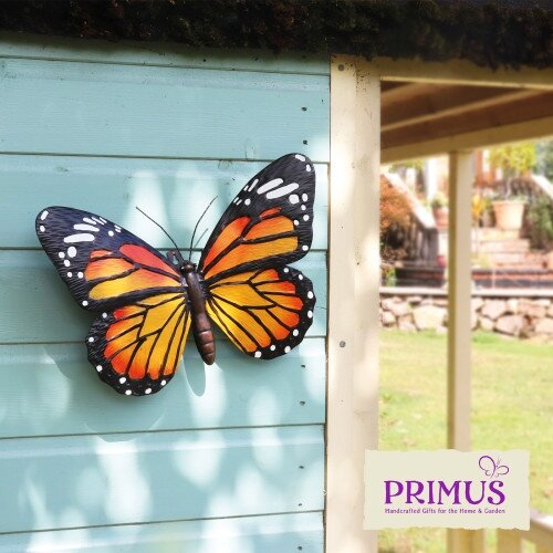 Wall Art Large Butterfly 3D Orange - image 2