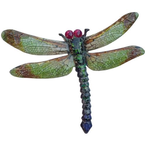 Wall Art Large Dragonfly Green
