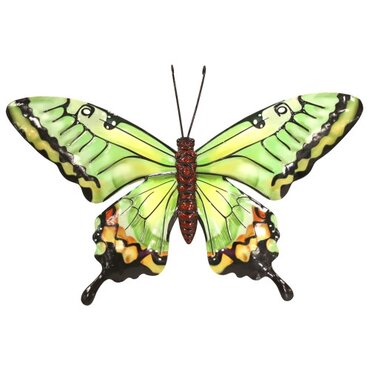 Wall Art Medium Butterfly Green Metal - image 1