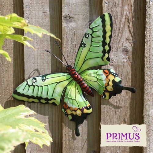 Wall Art Medium Butterfly Green Metal - image 2