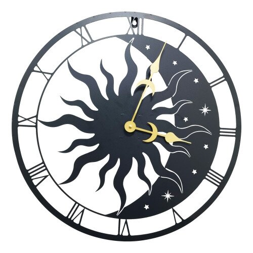 Wall Clock Silhouette Sun & Moon - image 1