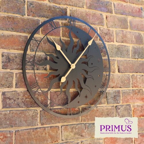 Wall Clock Silhouette Sun & Moon - image 2