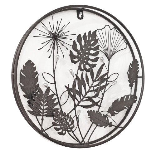 Wall Decor Circle Floral 3D