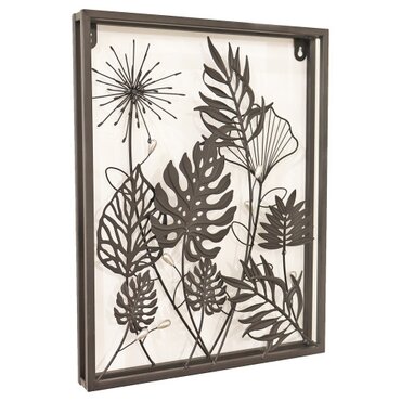 Wall Decor Square Floral 3D