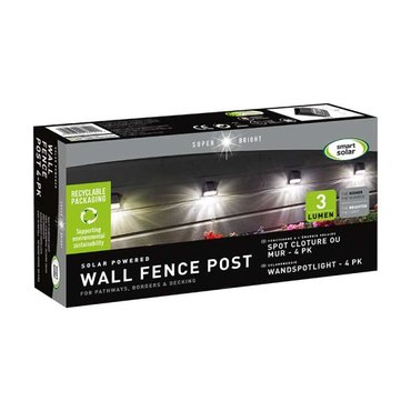 Wall Fence & Post Light 4pk 3L - image 3
