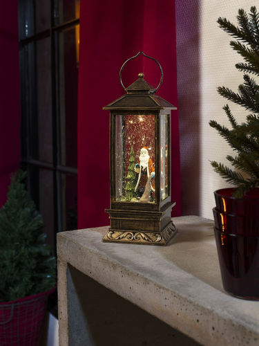 Water Filled Lantern (Santa) - image 3