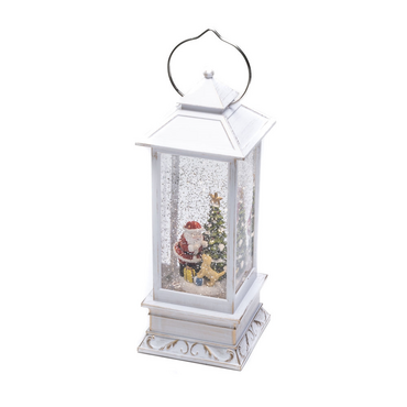Water Filled Lantern (Santa & Dog) - image 2
