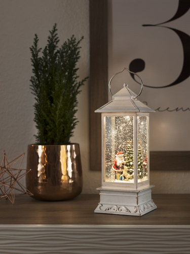 Water Filled Lantern (Santa & Dog) - image 3