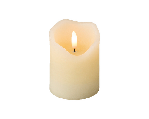 Wax Cream Candle 7x9cm (Battery Operated) - image 1