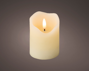 Wax Cream Candle 7x9cm (Battery Operated) - image 2