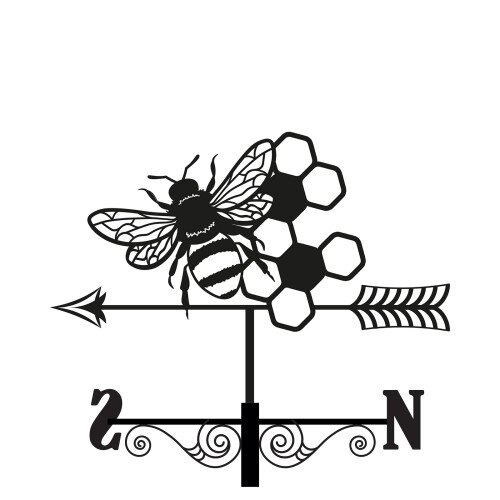 Weathervane Metal Bee Silhouette - image 2