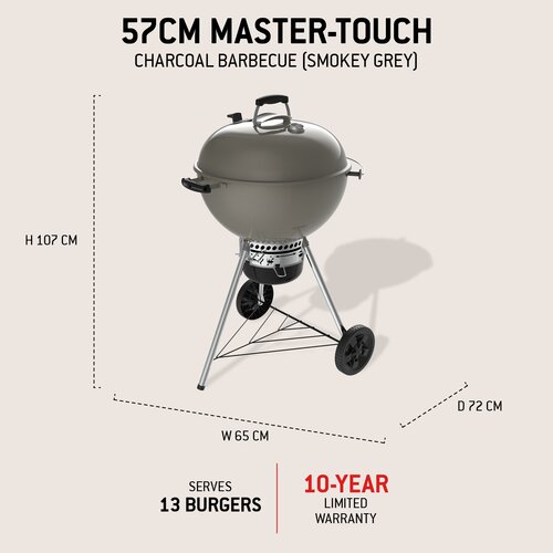 Weber Master-Touch GBS C-5750 Charcoal BBQ (Smoke) - image 4