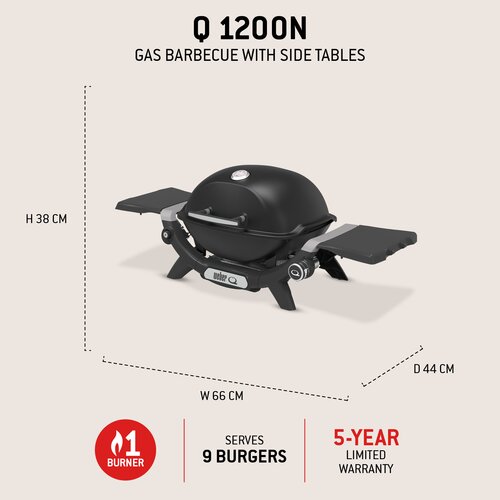 Weber Q1200N with Stand - image 3