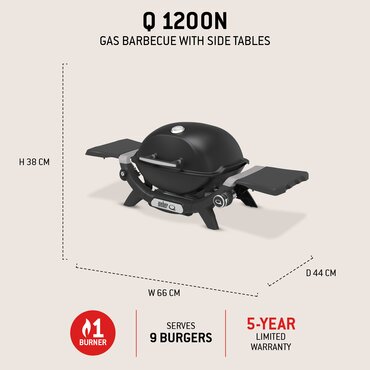 Weber Q1200N with Stand - image 3