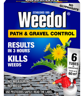 Weedol Path/Gravel Weedkiller Concentrate 6 Tubes Glyphosate Free