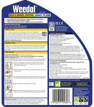 Weedol Path/Gravel Weedkiller RTU 5L Glyphosate Free Power Sprayer - image 2