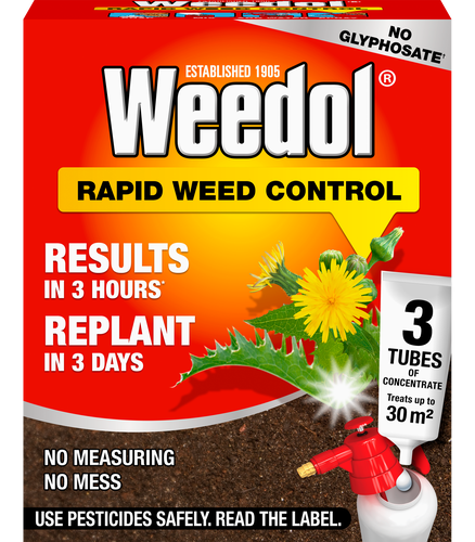 Weedol Rapid Weedkiller Concentrate 3 Tube Glyphosate Free - image 1