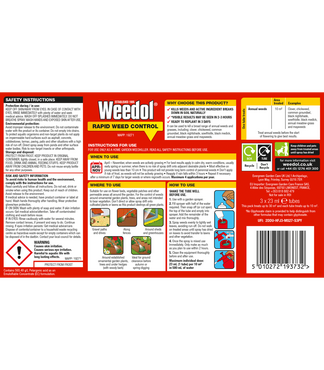 Weedol Rapid Weedkiller Concentrate 3 Tube Glyphosate Free - image 2