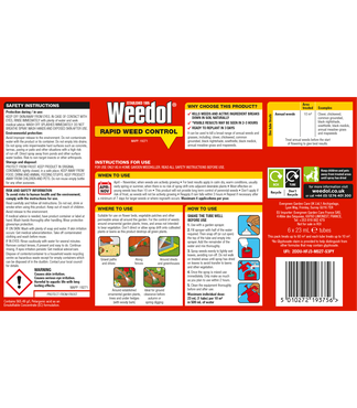 Weedol Rapid Weedkiller Concentrate 6 Tube Glyphosate Free - image 2